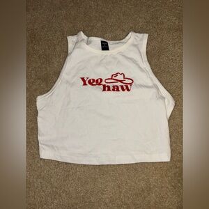 Super cute little cropped tank size medium
